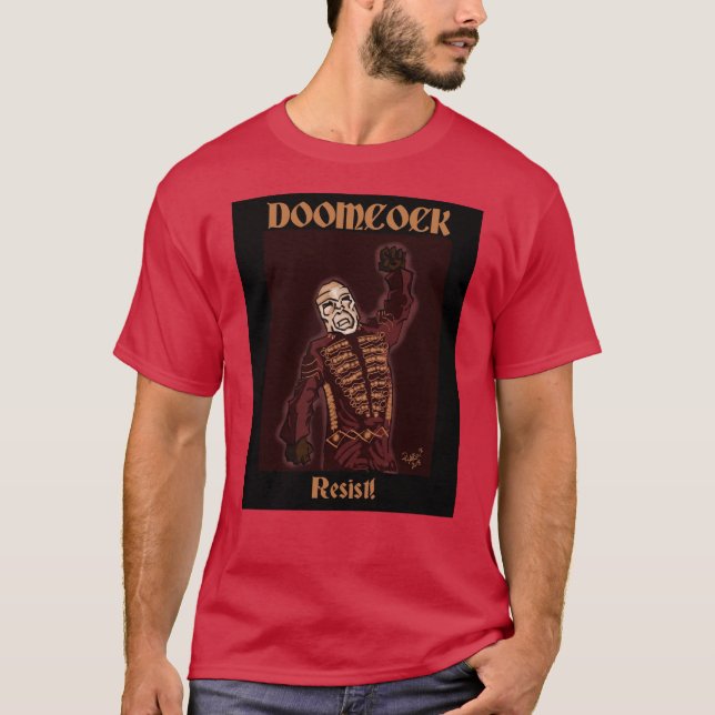 Doomcock motstår T-tröja T Shirt (Framsida)