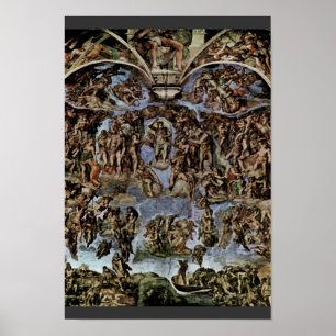 Doomsday Fresco på Sistis altarmvägg Poster