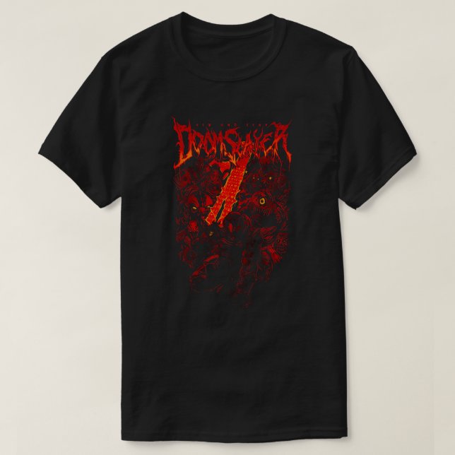 Doomslayer Inferno Rage Art T Shirt (Design framsida)