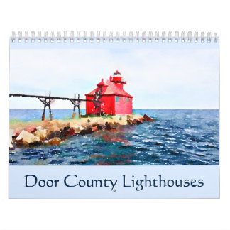 Door County fyrvattenfärg Kalender