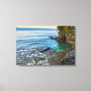 Door County grotta pekar kanfasgallerisjalen Canvastryck