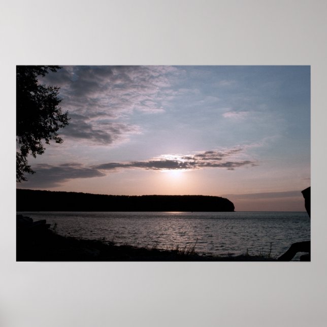 Door County Sunset i Wisconsin Poster (Framsidan)