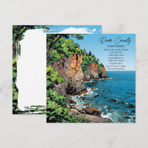 Door County, Wisconsin Illustration och dikt