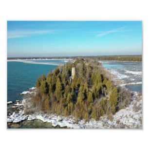 Door County Wisconsin Lighthouse Baileys Harbour Fototryck
