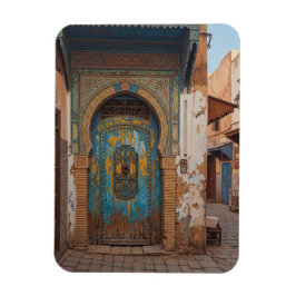 Door in Fez Morocco Travel Magnet
