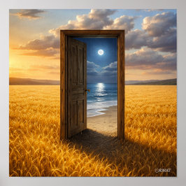 Door in the Wheat Poster