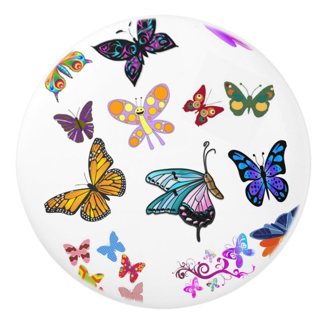 Door Knob Butterfly Knopp (Framsidan)