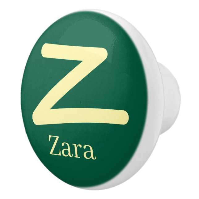 Door Knob Green Monogram  Knopp (Höger)