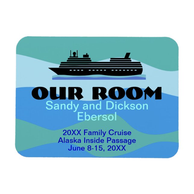 Door Magnet Cruise Frakt Room ID och Memento Anpas (Horisontell)