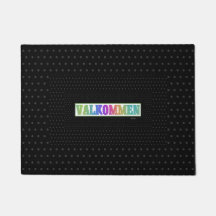 DOOR MAT WELCOME VALKOMMEN SWEDISH LANGUAGE