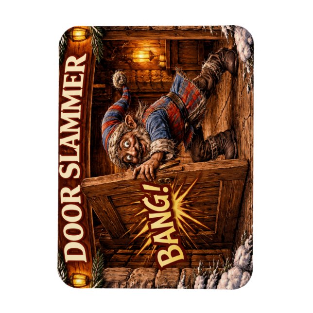 Door Slammer Icelandic Yule Lad  Magnet (Vertikal)