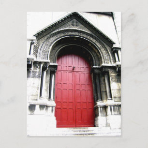 Door to Sacre Coeur Vykort