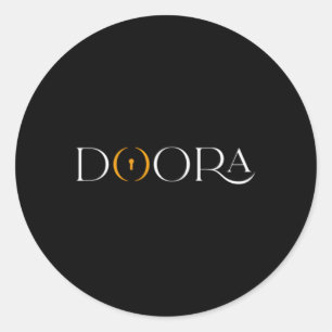 Doora Egendom Runt Klistermärke