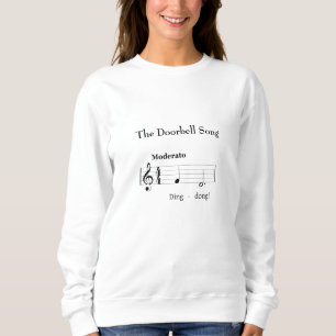 Doorbell Sång Humous Music Score T Shirt