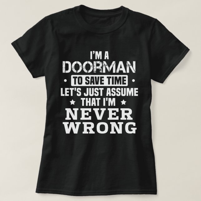 Doorman T Shirt (Design framsida)