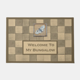 Doormat med Ocher och tan tile