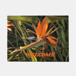 Doormat Tropical Bird of Paradise Flower