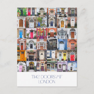 Doors of London Postcard Helg Vykort