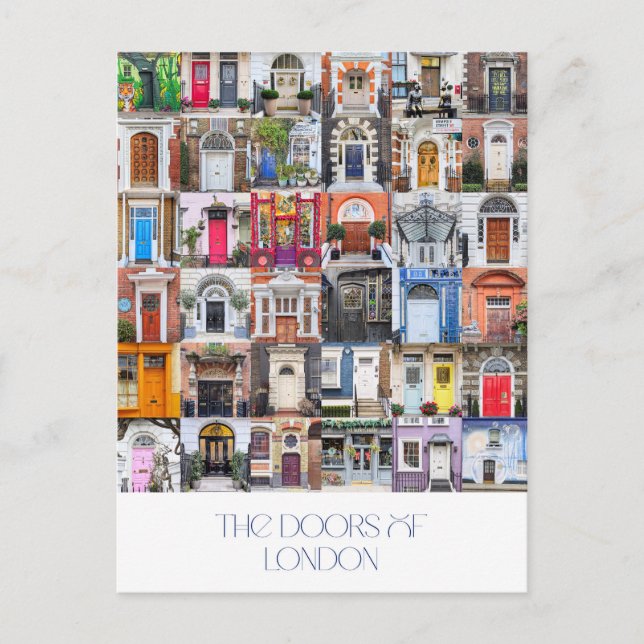 Doors of London Postcard Helg Vykort (Framsida)