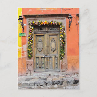 Doors of San Miguel De Allende Mexico Historic Vykort