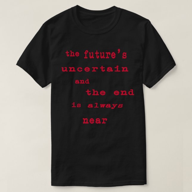 Doors Roadhouse Blues Lyrics Classic T-Shirt (Design framsida)