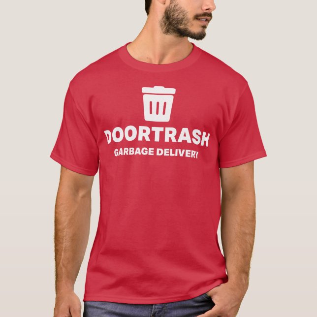DoorTrash - Leverans till Sopor T Shirt (Framsida)