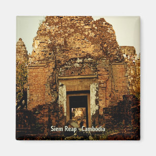 Doorway Kambodja Temple Ruins Magnet