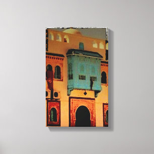 Doorway, Tunisien, norra Afrikan Canvastryck