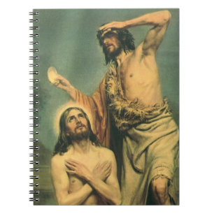 Dop av Jesus Kristus av Johannes döparen Anteckningsbok