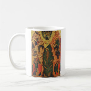 Dop av Jesus Kristus bysantinsk ikon Kaffemugg