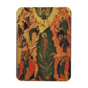 Dop av Jesus Kristus bysantinsk ikon Magnet
