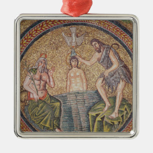 Dop av Kristus av John The Baptist Julgransprydnad Metall