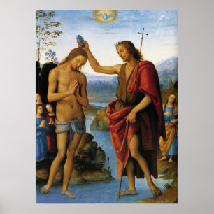 Dop av Kristus av Pietro Perugino Poster