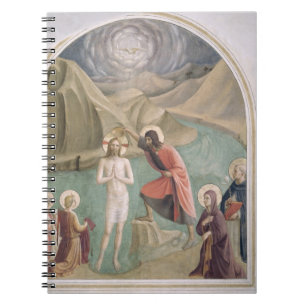 Dop av Kristus, c.1438-45 (frescoen) Anteckningsbok Med Spiral