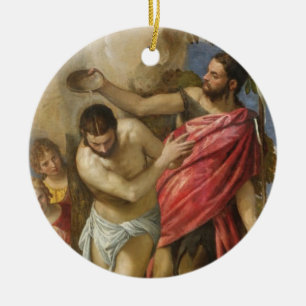 Dop av Kristus Julgransprydnad Keramik