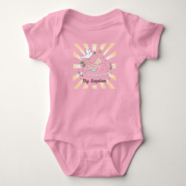 Dop Babydräkt T Shirt (Framsida)