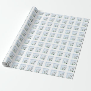 Dop Blå Pojke Lamm, Anpassningsbar Presentpapper