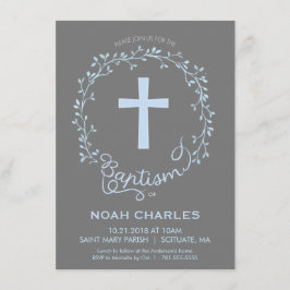 Dop Christeninginbjudan - pojkeinbjudan Inbjudningar