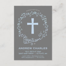 Dop Christeninginbjudan - pojkeinbjudan