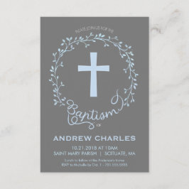 Dop Christeninginbjudan - pojkeinbjudan Inbjudningar