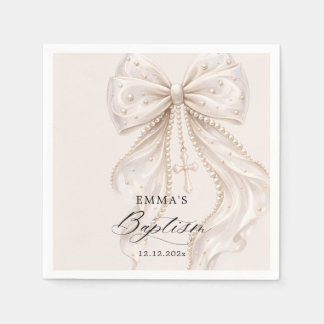 Dop Coquette Slöja med Pärlor Pappersservett