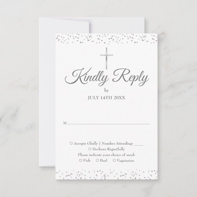 Dop Dop Dop Första Nattvarden Silver OSA Kort (Framsida)