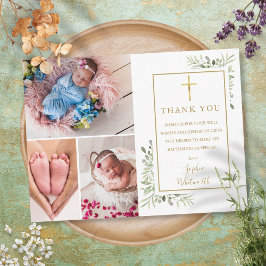 Dop Dopförrättning Grönska 3 Foto Tack  Vykort