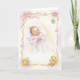 Dop- eller Christeningbebis Kort