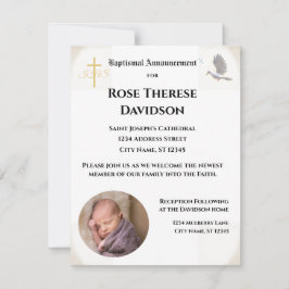 Dop Foto Annonsering Inbjudan