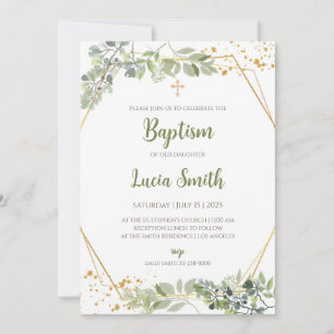 Dop- och dopinvitationer för flickor inbjudningar