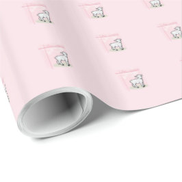 Dop, Rosa, Flicka, Lamm Presentpapper