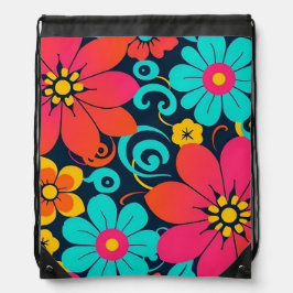 Dopamin Decor- Bright Funky Flowers-Retro Gympapåse
