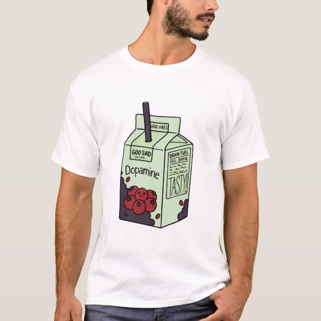 Dopamin Juicebox Med Glada Bär T Shirt (Framsida)