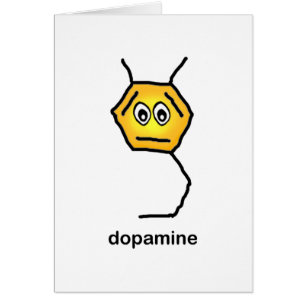 Dopamin Neurotransmitter Hälsningskort